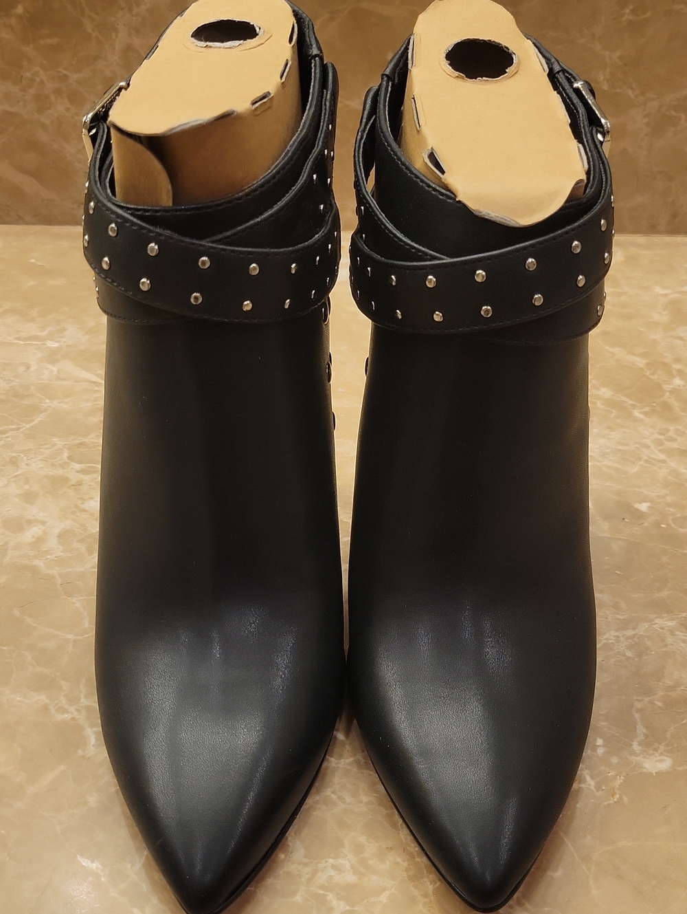 Mix No. 6 Silver Studded Faux Leather Ankle Boots, 8 5
